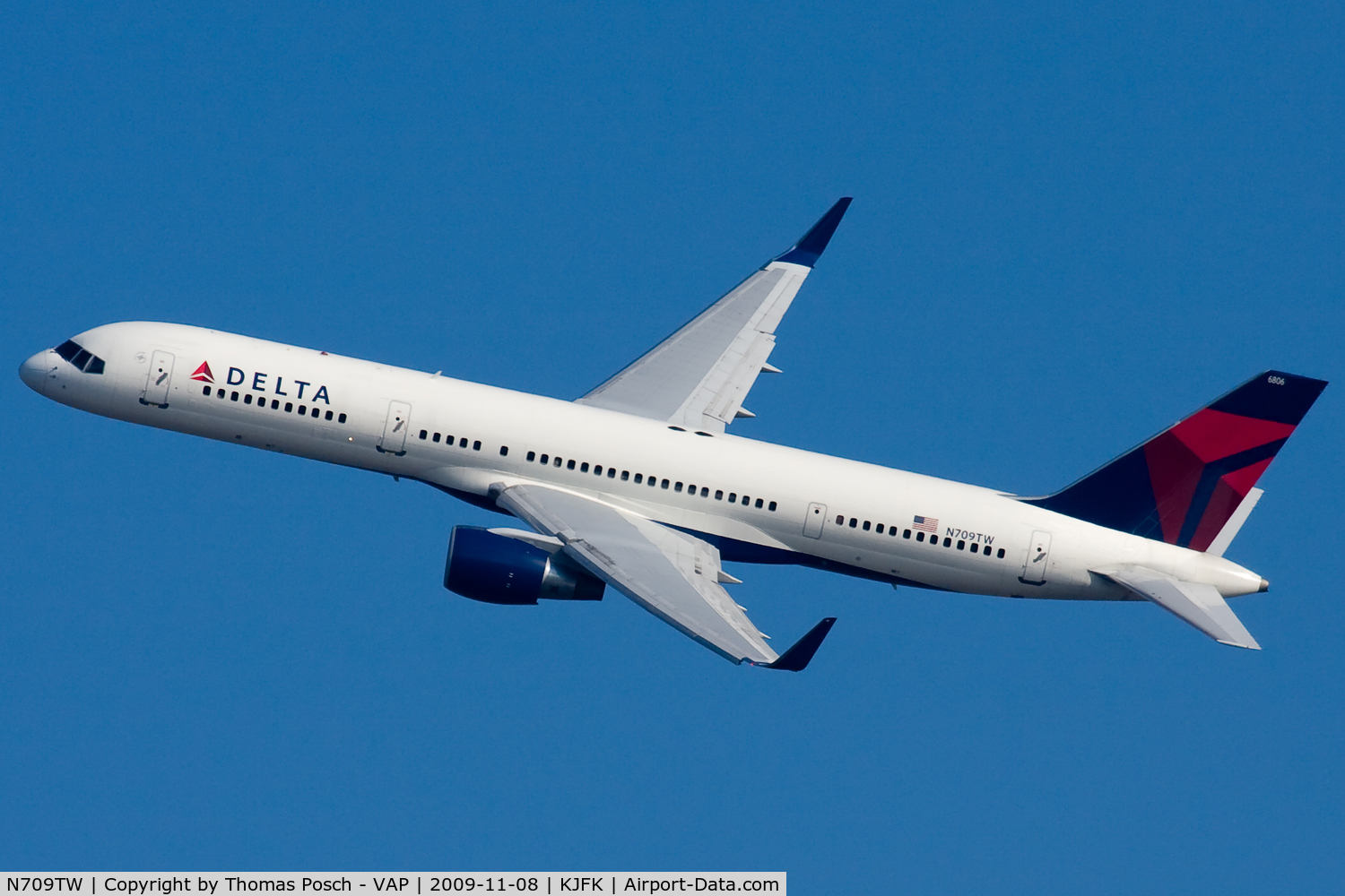 N709TW, 1997 Boeing 757-2Q8 C/N 28168, Delta Airlines