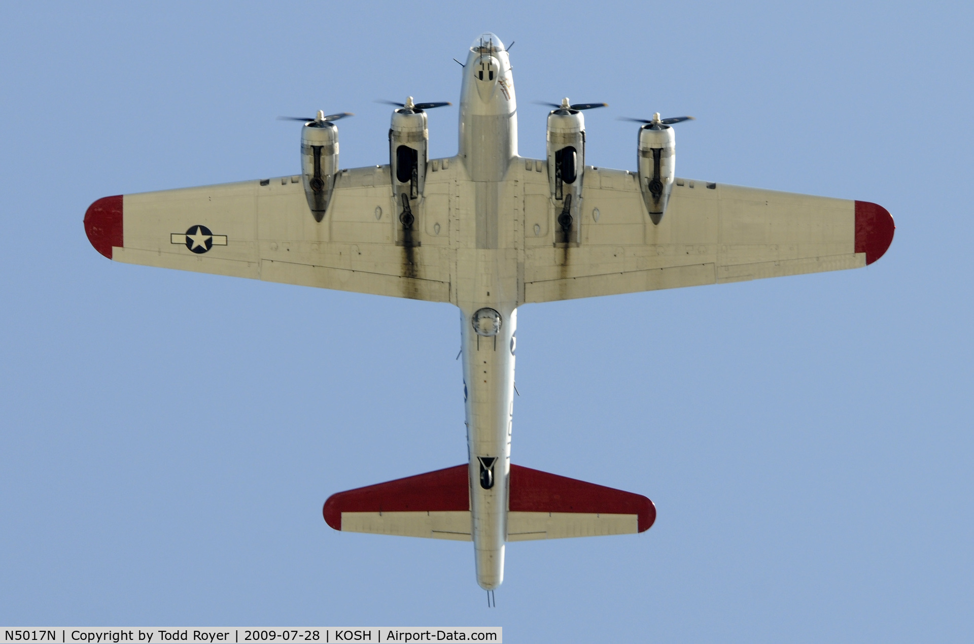 N5017N, 1944 Lockheed/Vega (Boeing) B-17G-105-VE Flying Fortress C/N 8649, EAA AIRVENTURE 2009