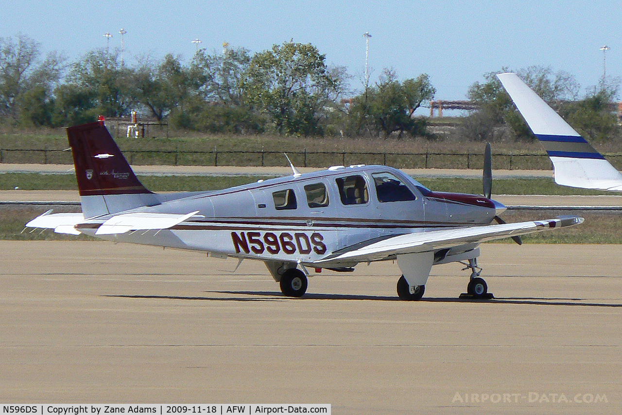 N596DS, 2007 Hawker Beechcraft Corp G36 Bonanza C/N E-3806, At Alliance Fort Worth