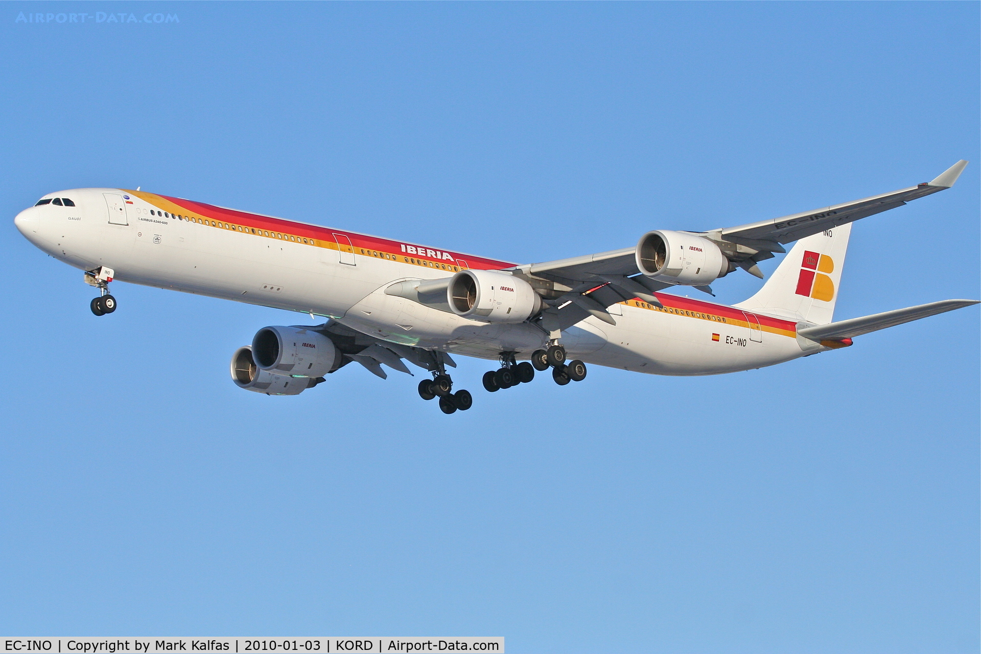 EC-INO, 2003 Airbus A340-642 C/N 431, Iberia A340-642 