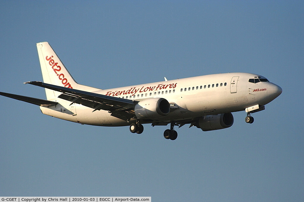 G-CGET, 1995 Boeing 737-33A C/N 27455, Jet2 Boeing 737-33A, Previous ID: OO-LTU, G-TOYE