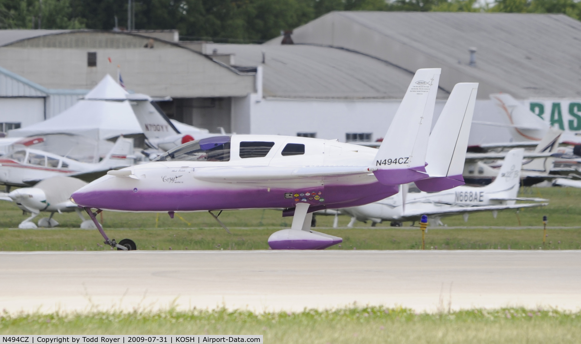 N494CZ, 1997 Co-Z Cozy Mark IV C/N 494, EAA AIRVENTURE 2009