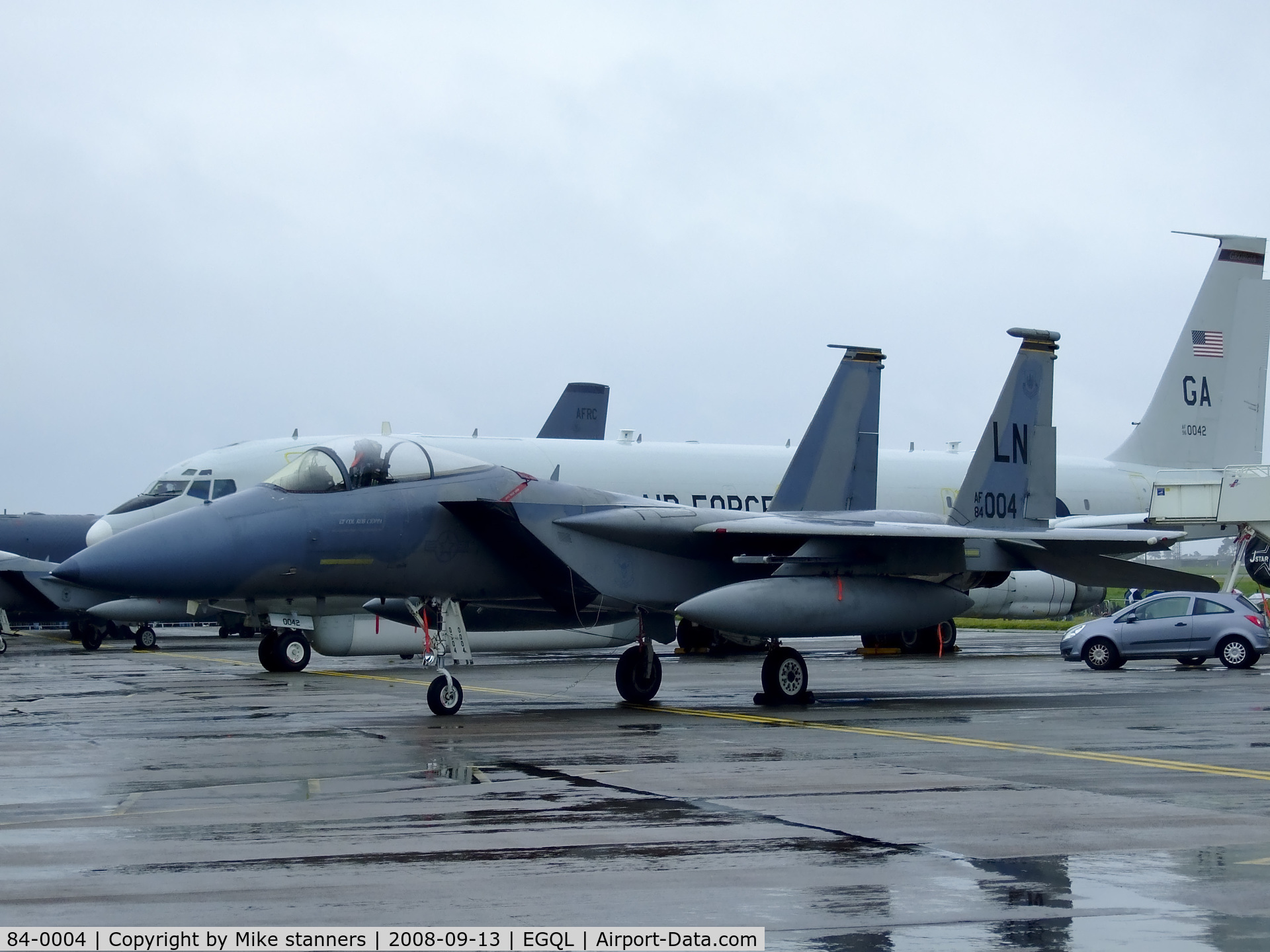 84-0004, McDonnell Douglas F-15C Eagle C/N 0912/C307, F-15C Eagle from 493FS/48FW,Carrying 2x 600gal wing tanks