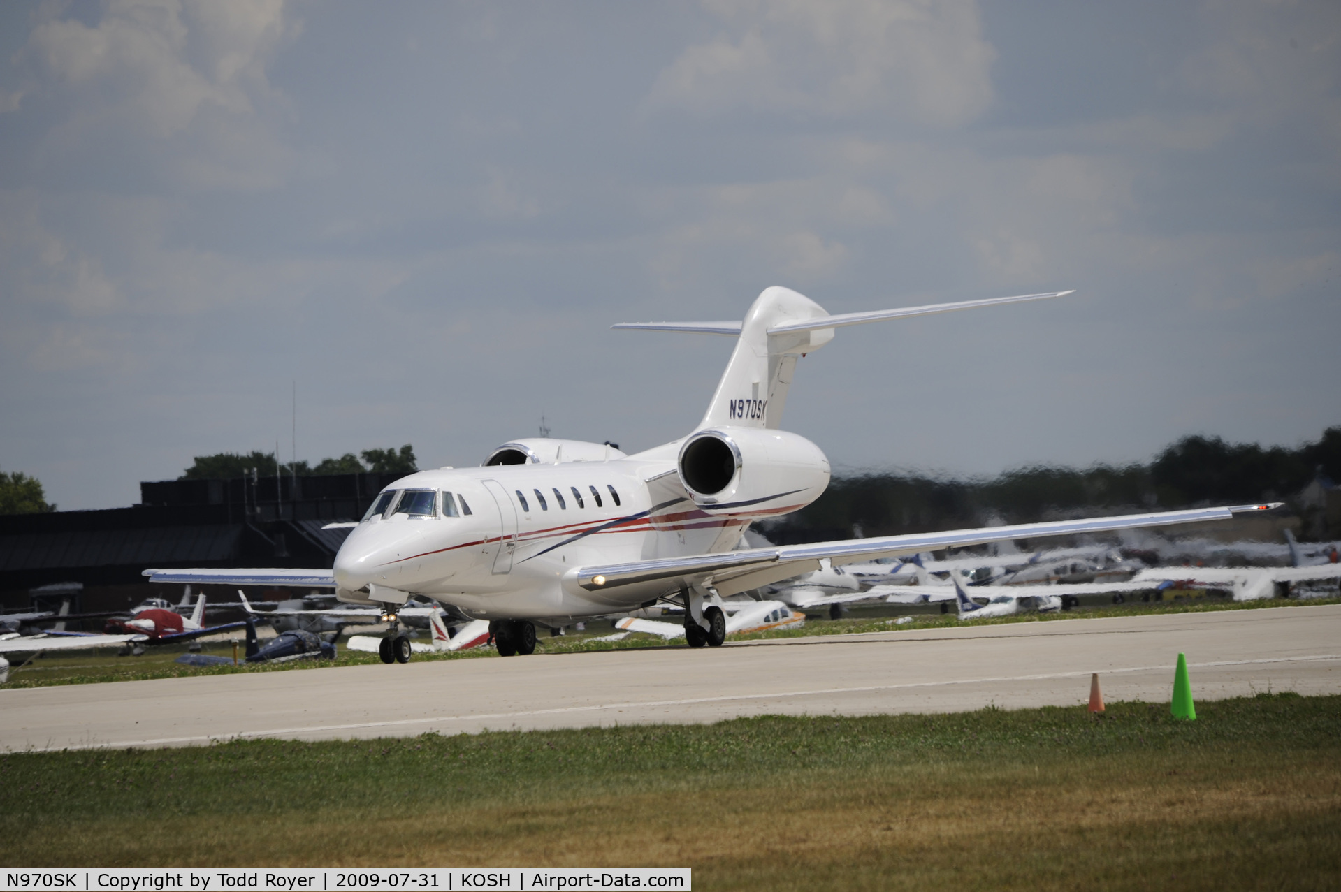 N970SK, 2002 Cessna 750 Citation X C/N 750-0186, EAA AIRVENTURE 2009