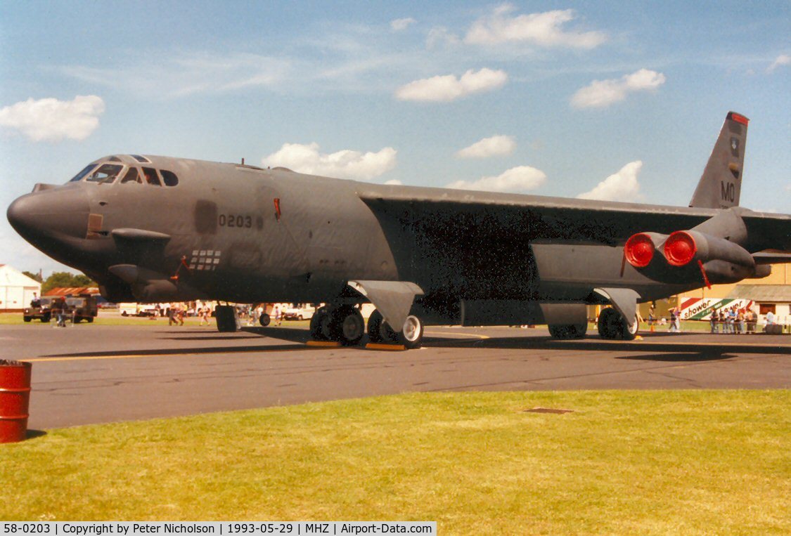 58-0203, 1958 Boeing B-52G Stratofortress C/N 464271, B-52G Stratofortress 