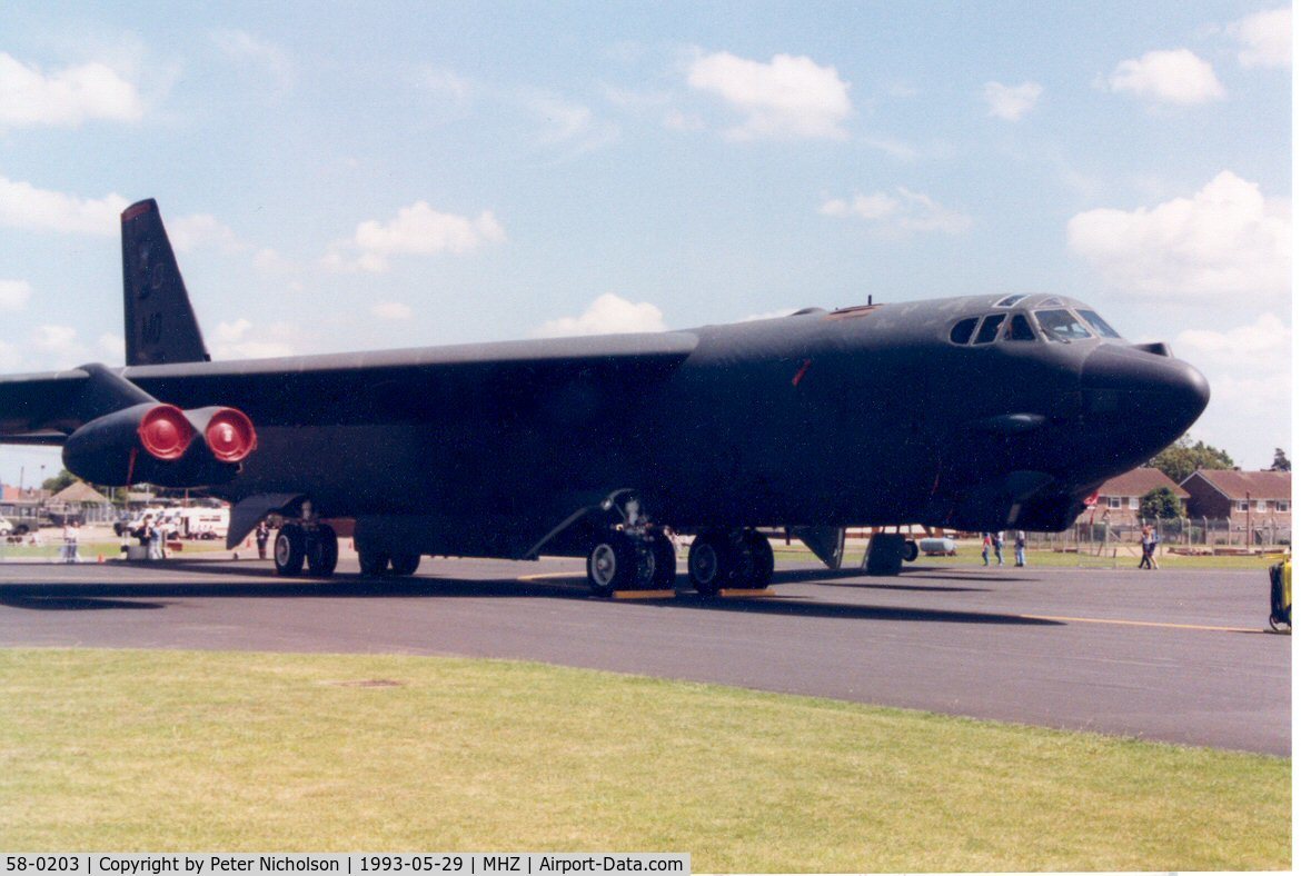 58-0203, 1958 Boeing B-52G Stratofortress C/N 464271, Another view of 
