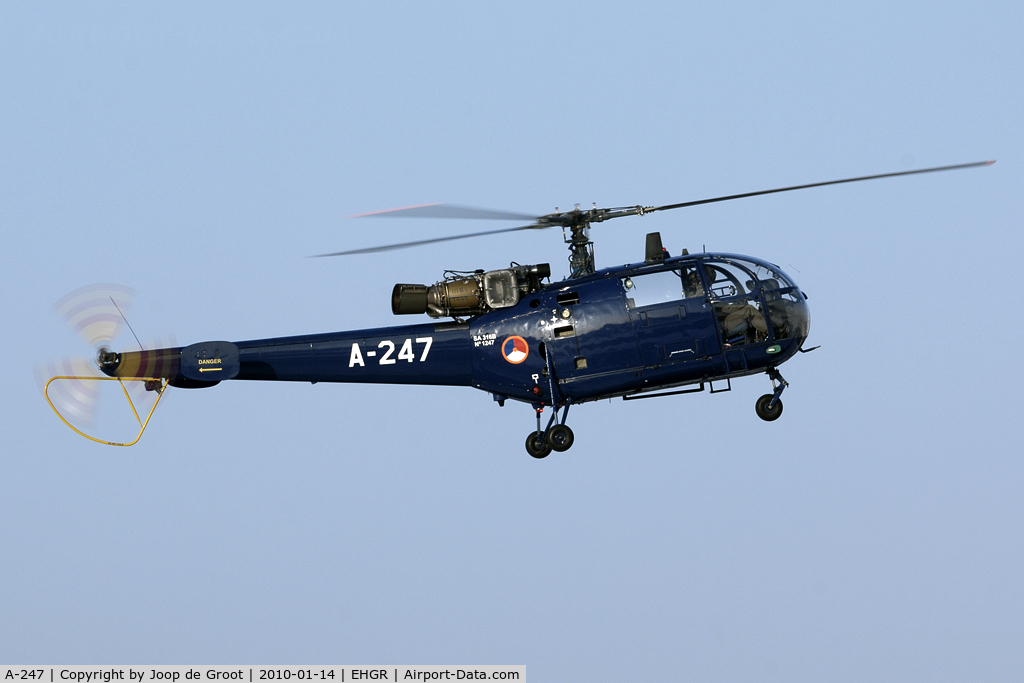 A-247, Aérospatiale SA-316B Alouette III C/N 1247, One of two active Alouettes this day.