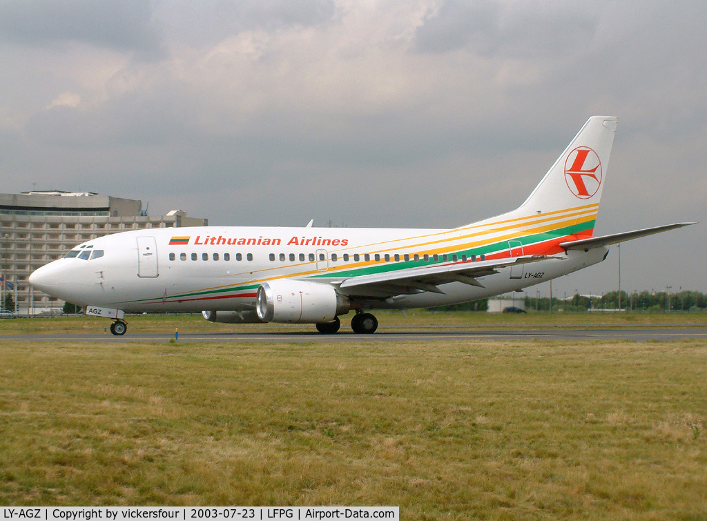 LY-AGZ, 1996 Boeing 737-524 C/N 26340, Lithuanian Airlines