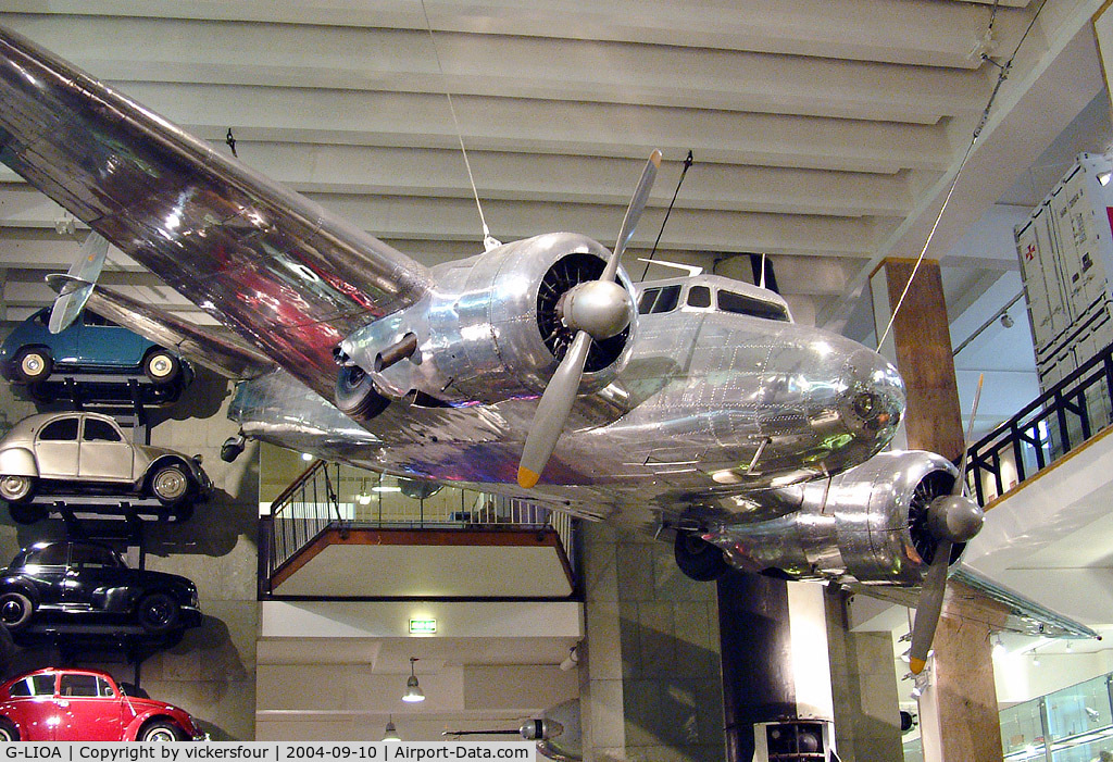 G-LIOA, Lockheed Electra 10-A C/N 1037, Science Museum - London. Marked as NC5171N.