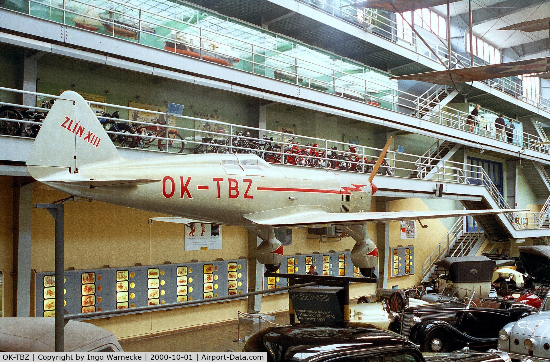 OK-TBZ, Zlin XIII C/N 1, Zlin XIII at the Narodni Technicke Muzeum, Prague