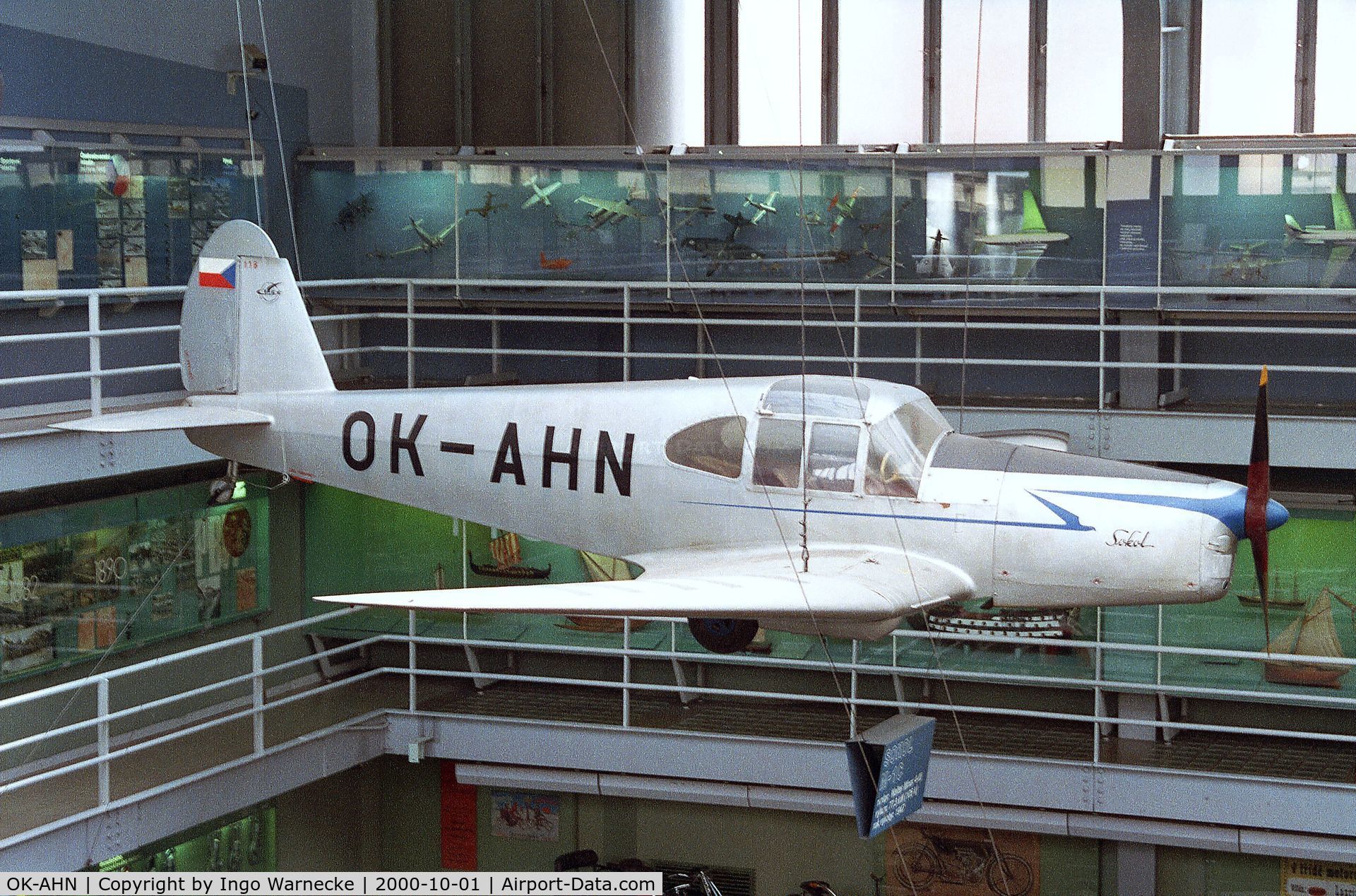 OK-AHN, Benes-Mraz M-1C Sokol C/N 118, Mraz M-1C Sokol at the Narodni Technicke Muzeum, Prague