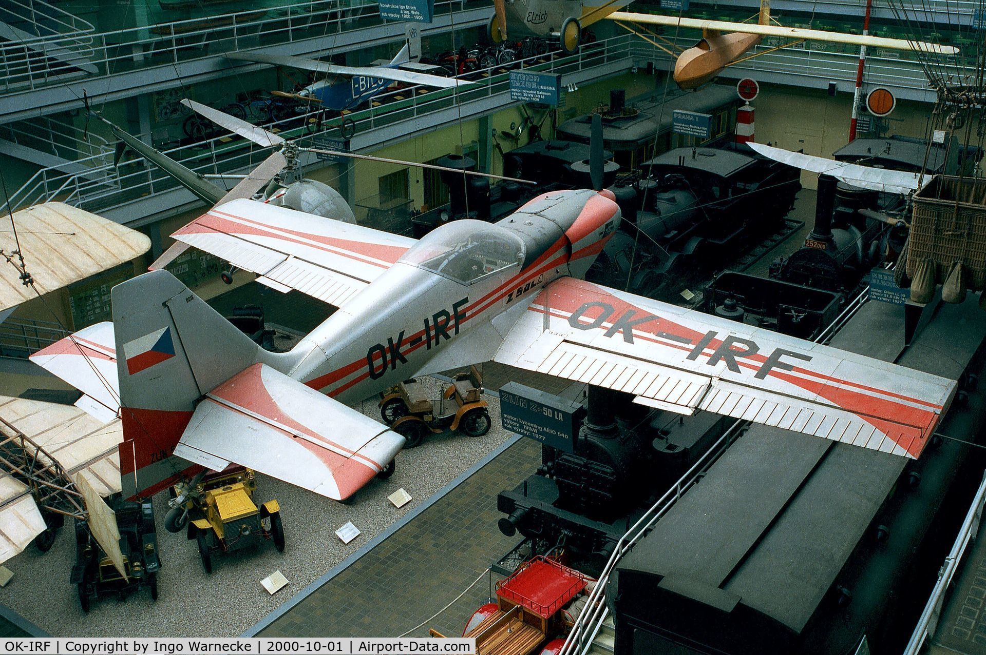 OK-IRF, Zlin Z-50LA C/N 016, Zlin Z-50L at the Narodni Technicke Muzeum, Prague