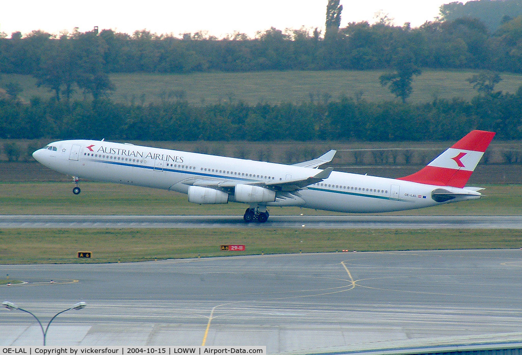 OE-LAL, 1999 Airbus A340-313 C/N 263, Austrian Airlines