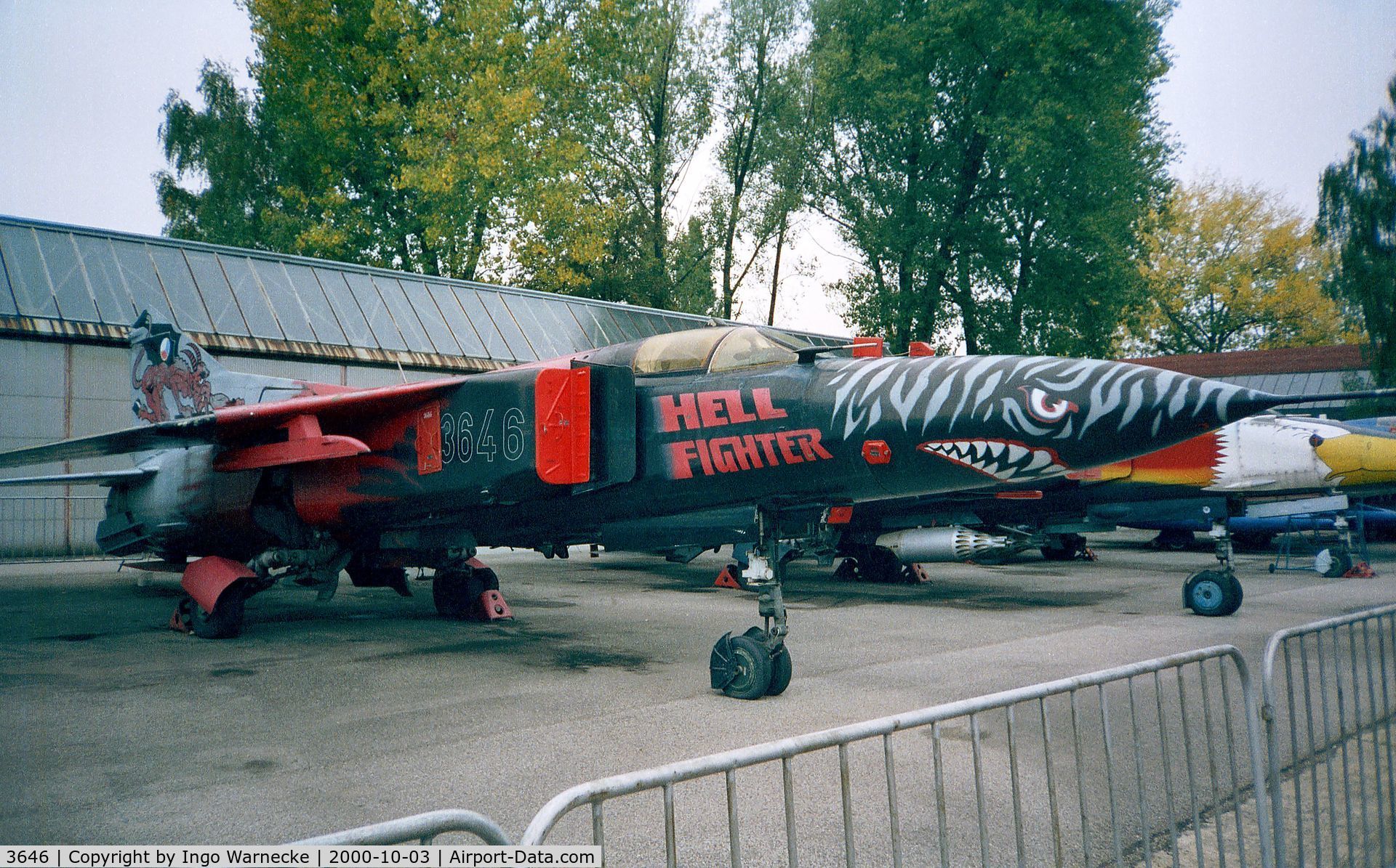 3646, Mikoyan-Gurevich MiG-23MF C/N 0390213646, Mikoyan i Gurevich MiG-23MF FLOGGER-B of the czechoslovak air force at the Letecke Muzeum, Prague-Kbely