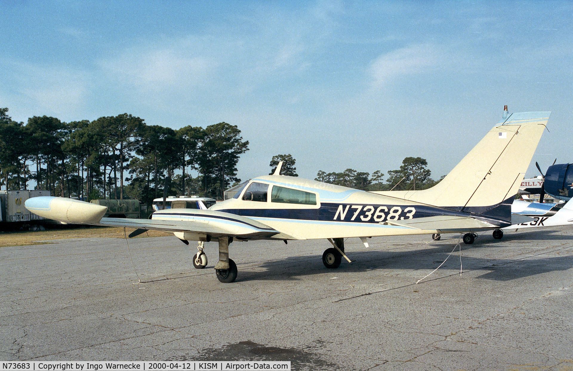 N73683, 1969 Cessna 310N C/N 310N-0014, Cessna 310N at Kissimmee airport, close to the Flying Tigers Aircraft Museum