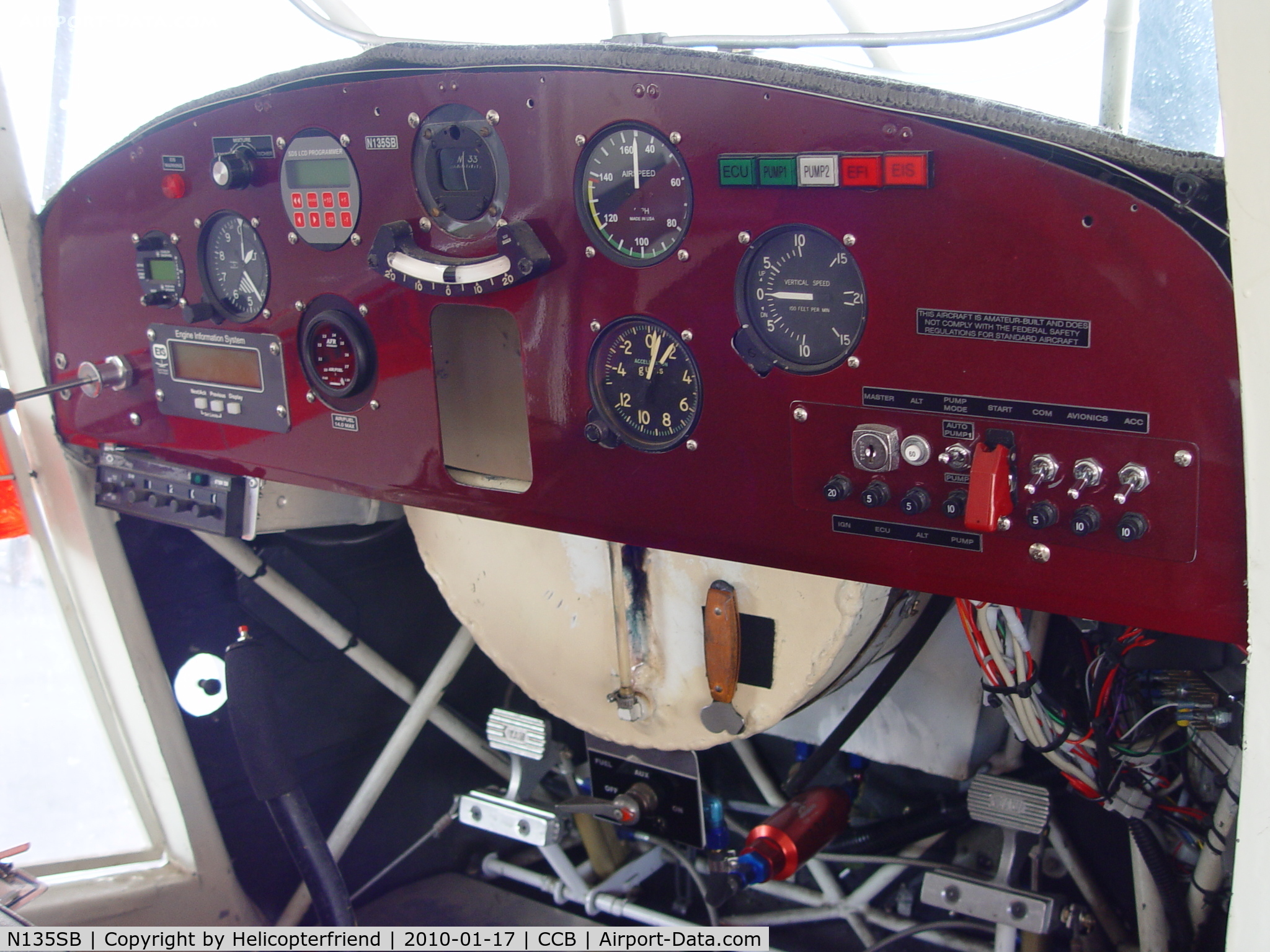 N135SB, Atkinson James SCUDBUSTER C/N 1, Scuddy's cockpit area