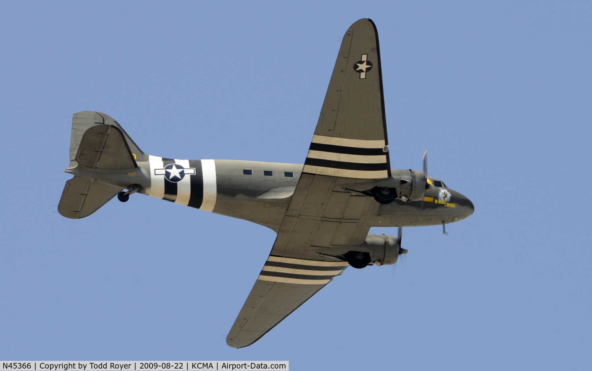 N45366, 1943 Douglas C-53D-DO Skytrooper (DC-3A) C/N 11757, CAMARILLO AIR SHOW 2009