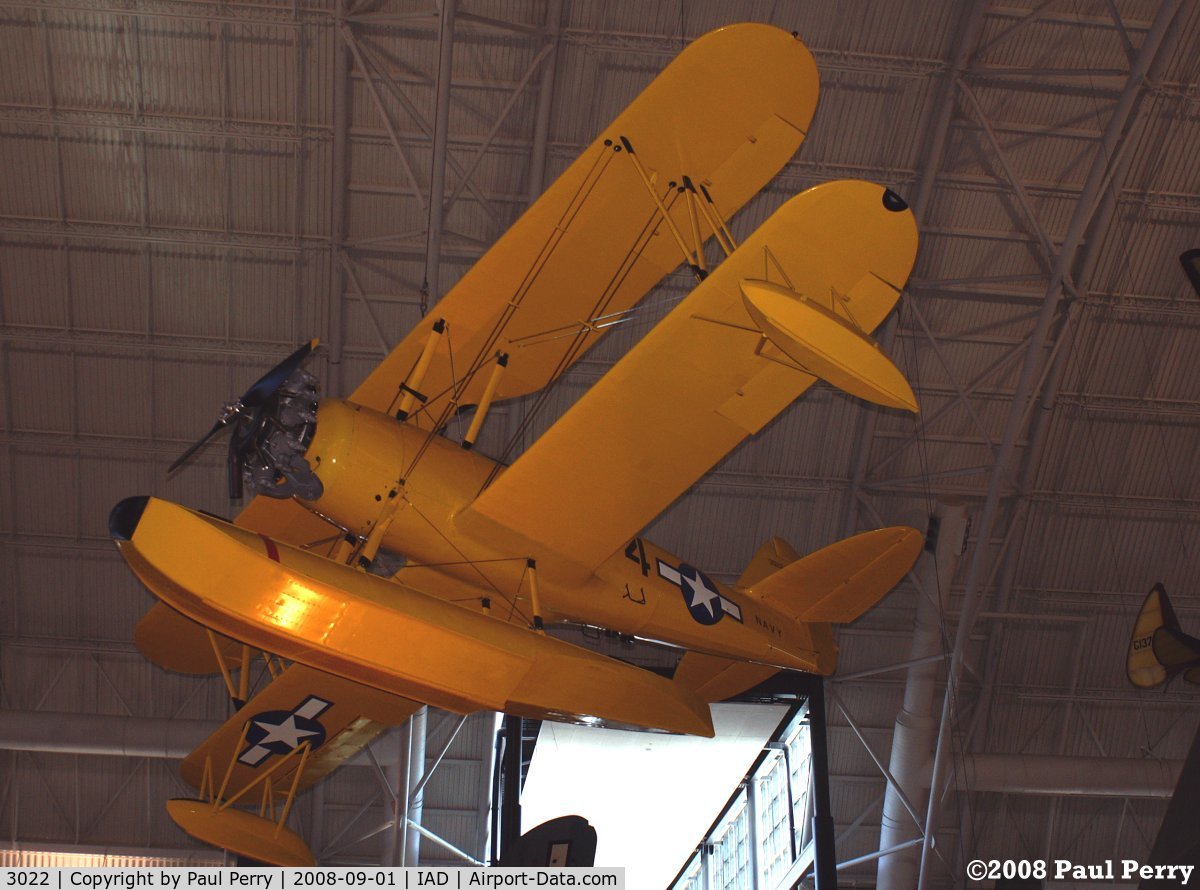 3022, 1941 Naval Aircraft Factory N3N-3 C/N Not found 3022, Floatplane trainer, a long forgotten niche