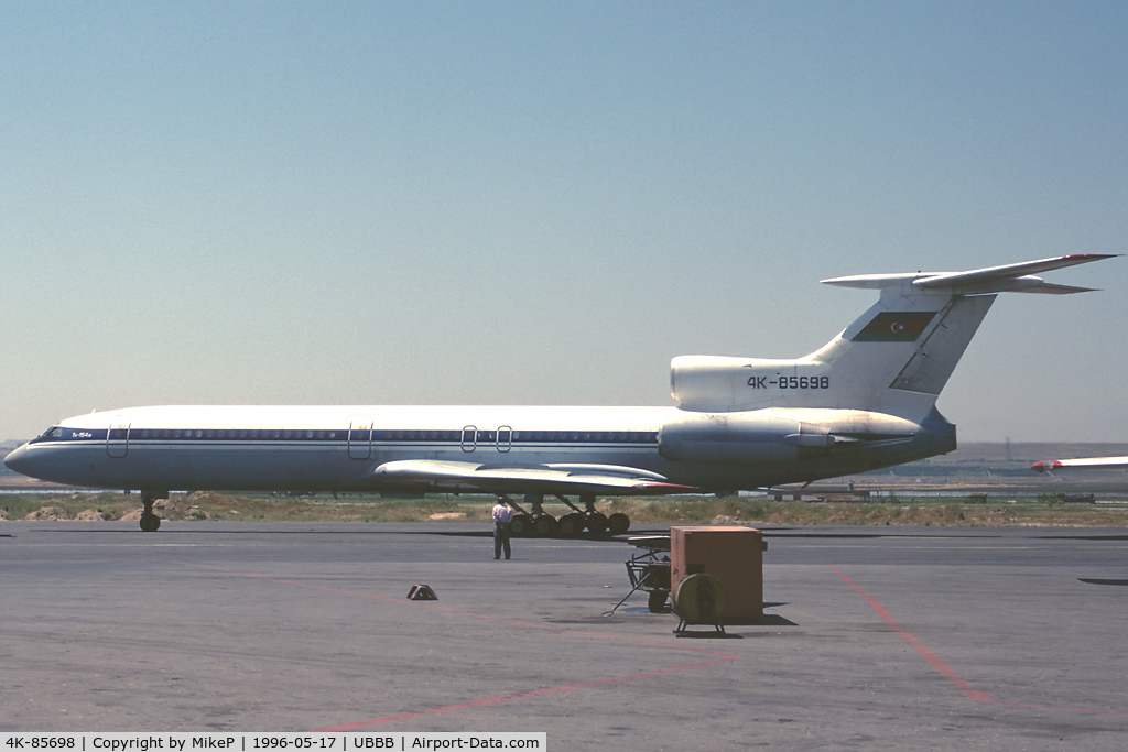 4K-85698, 1991 Tupolev Tu-154M C/N 91A871, Sadly this aircraft crashed into the Sefid Kouh Mountains in Iran in February 2002.