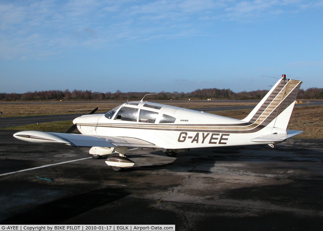 G-AYEE, 1970 Piper PA-28-180 Cherokee C/N 28-5813, VISITING A/C