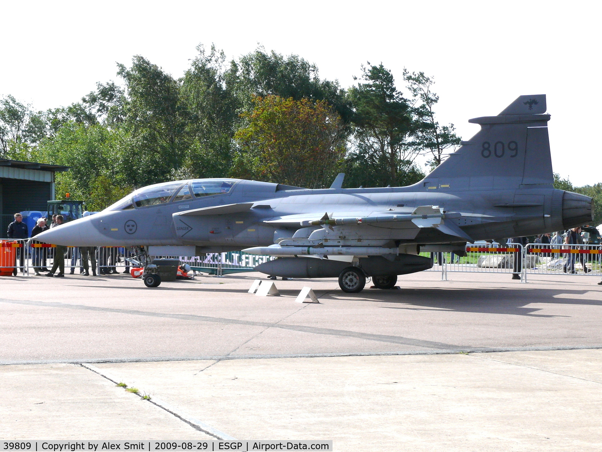 39809, Saab JAS-39B Gripen C/N 39809, SAAB SJ39B Gripen 39809 Swedish Air Force