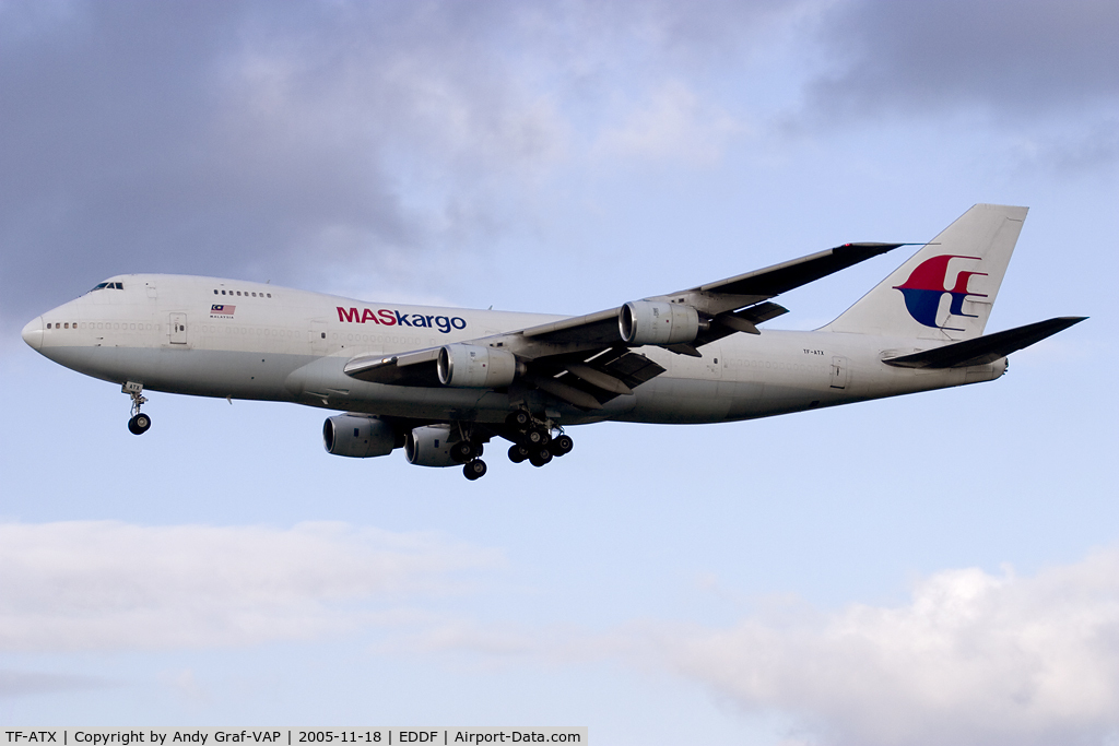 TF-ATX, 1987 Boeing 747-236B C/N 23711, MAS Kargo 747-200