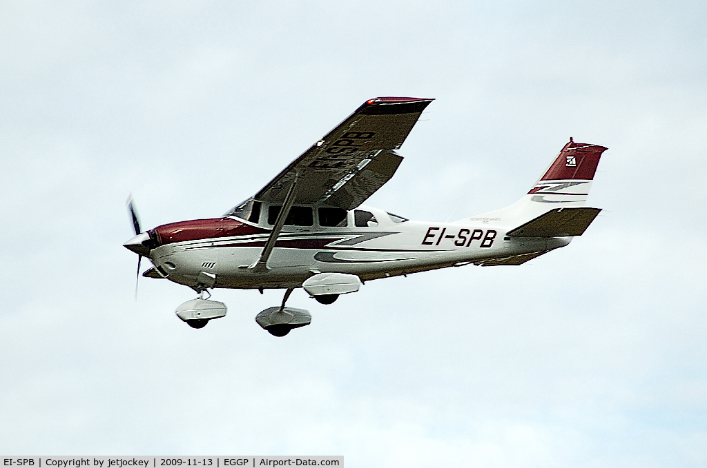 EI-SPB, 2007 Cessna T206H Turbo Stationair Turbo Stationair C/N T20608753, On short finals into LPL John Lennon