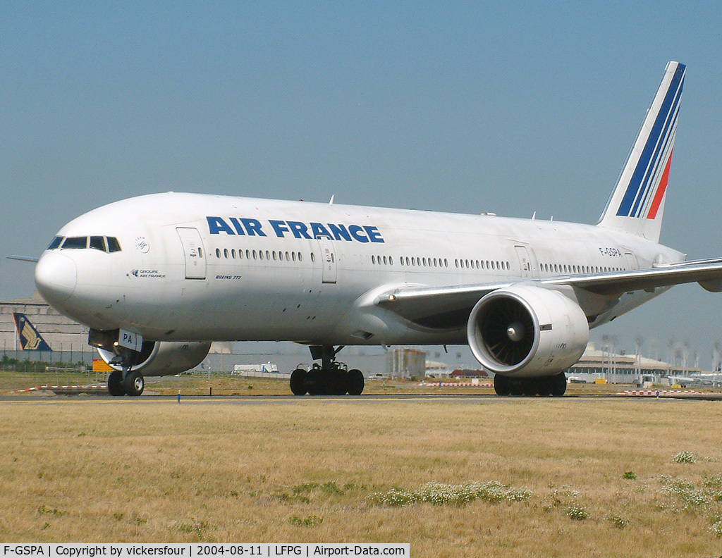 F-GSPA, 1998 Boeing 777-228/ER C/N 29002, Air France