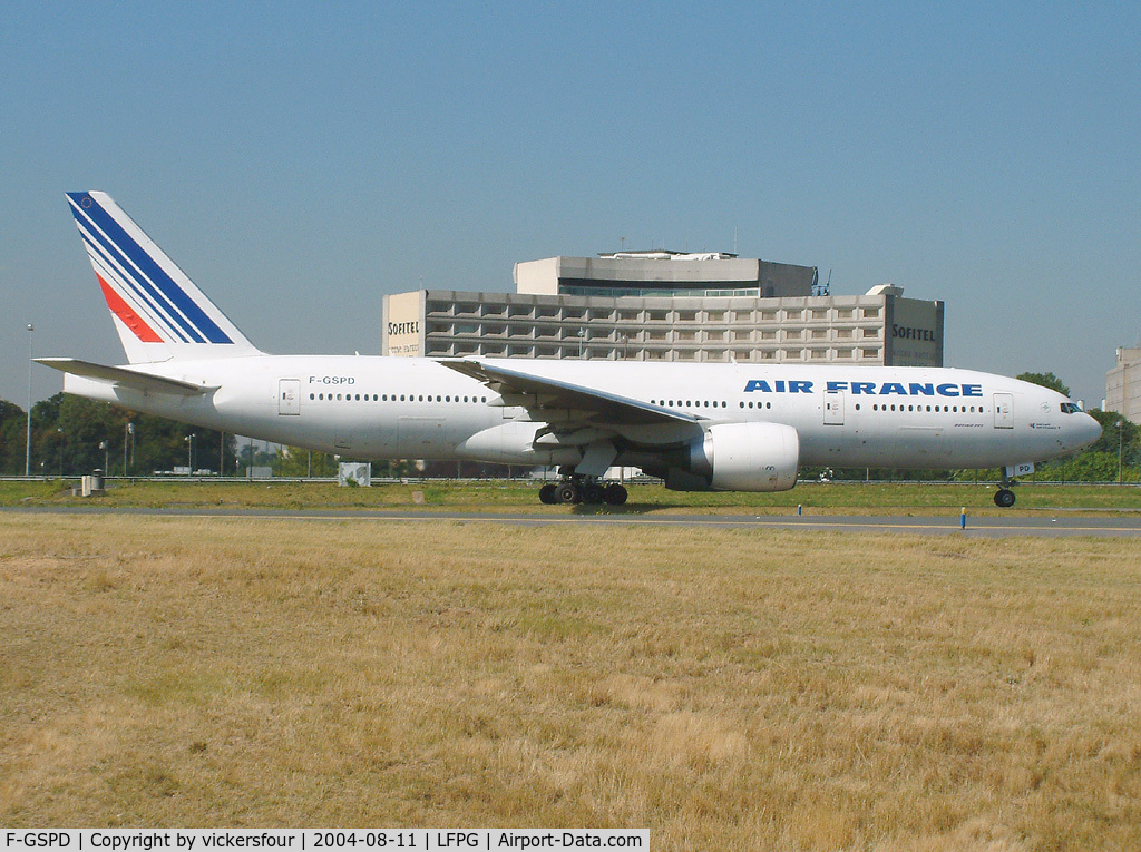 F-GSPD, 1998 Boeing 777-228/ER C/N 29005, Air France