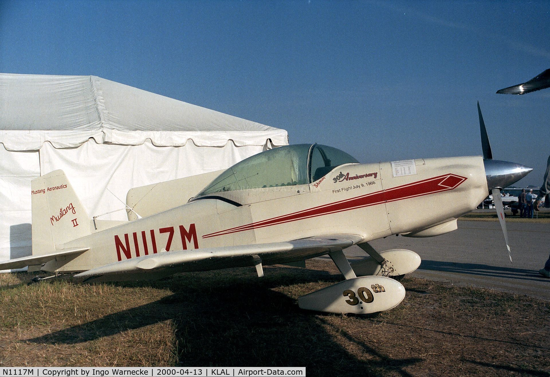 N1117M, 1966 Mustang Aeronautics Mustang II C/N M-II-1, Bushby Midget Mustang M-II at 2000 Sun 'n Fun, Lakeland FL