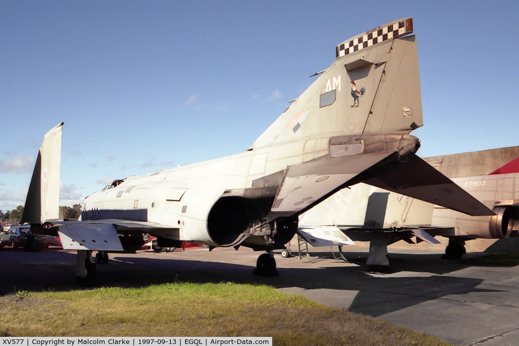 XV577, 1968 McDonnell Douglas Phantom FG1 C/N 3155/9331, McDonnell Douglas Phantom FG1 at RAF Leuchars' Battle of Britain Air Show in 1997.