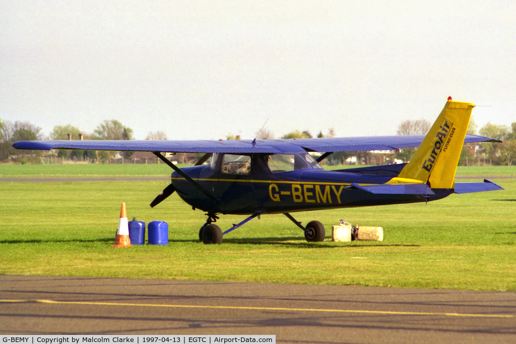 G-BEMY, 1977 Reims FRA150M Aerobat C/N 0315, Reims Cessna FRA150M Aerobat at Cranfield in 1997.