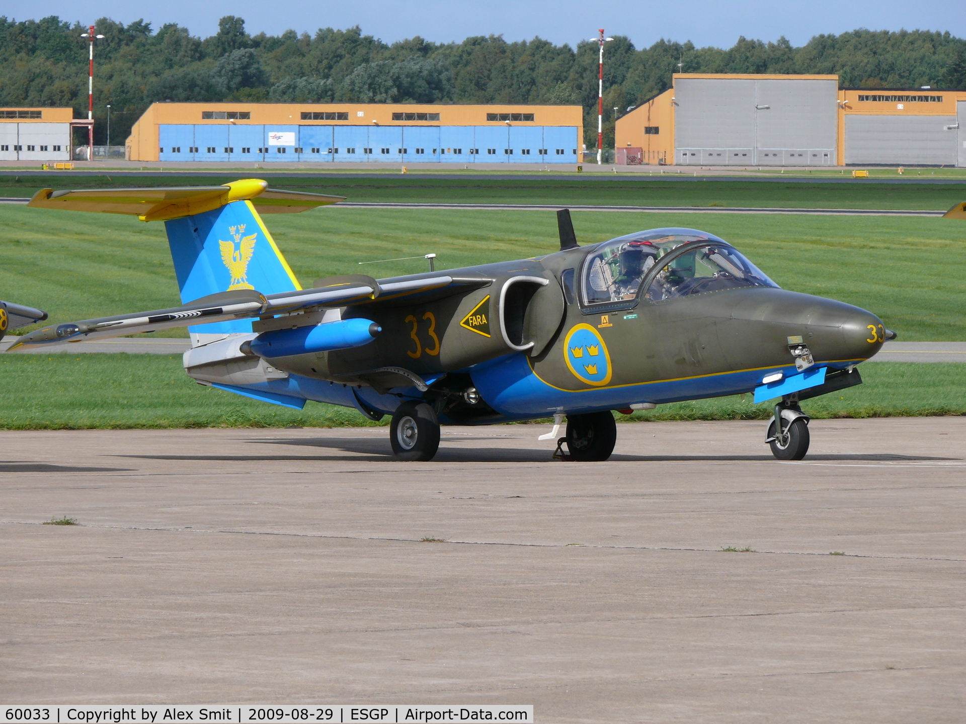60033, Saab Sk.60A C/N 60033, SAAB SK60/105 60033/33 Swedish Air Force Team 60