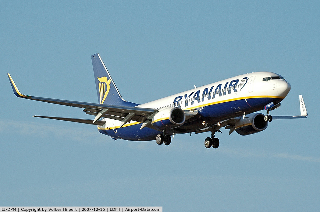 EI-DPM, 2007 Boeing 737-8AS C/N 33640, Ryanair