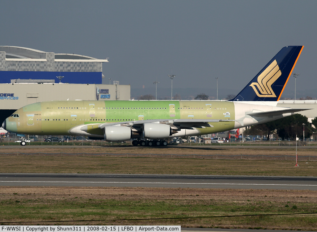 F-WWSI, 2008 Airbus A380-841 C/N 012, C/n 0012 - For Singapore Airlines
