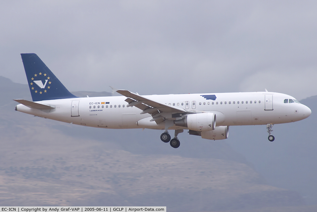 EC-ICN, 2002 Airbus A320-214 C/N 1717, Volare A320