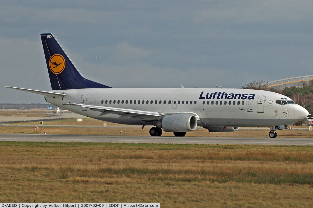D-ABED, 1991 Boeing 737-330 C/N 25215, Lufthansa