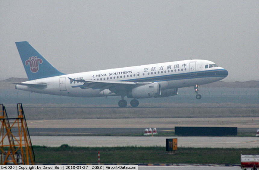 B-6020, 2003 Airbus A319-132 C/N 2004, China Southern