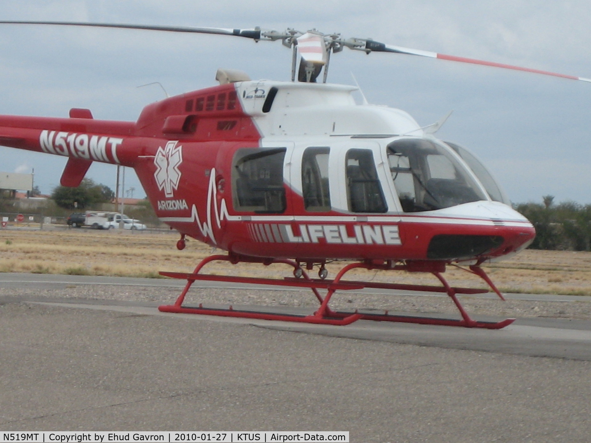 N519MT, , Lifeline Helicopter at Med-Trans hangar, KTUS