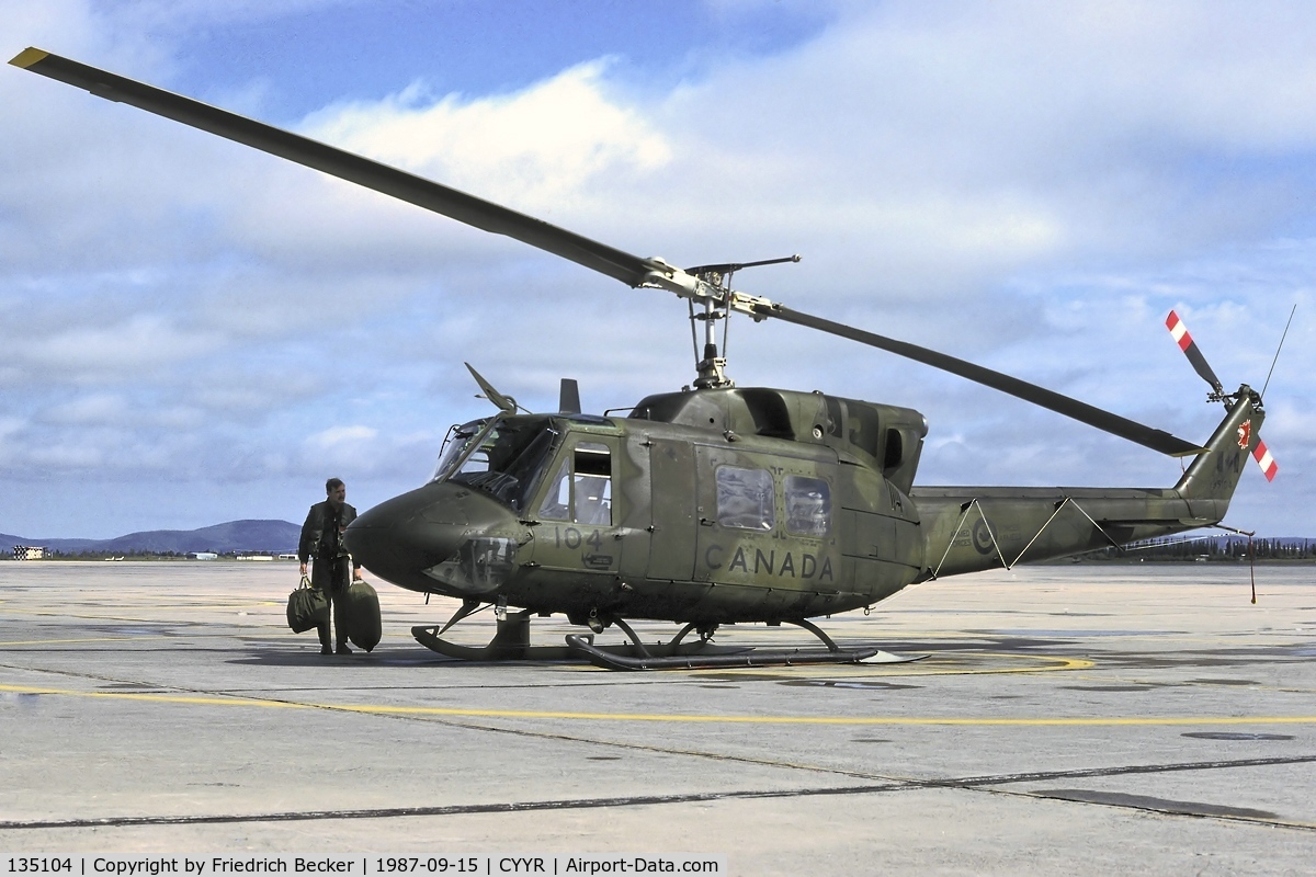 135104, Bell CH-135 Twin Huey C/N 32004, No. 403 Sqn. CC-135 at Goose Bay