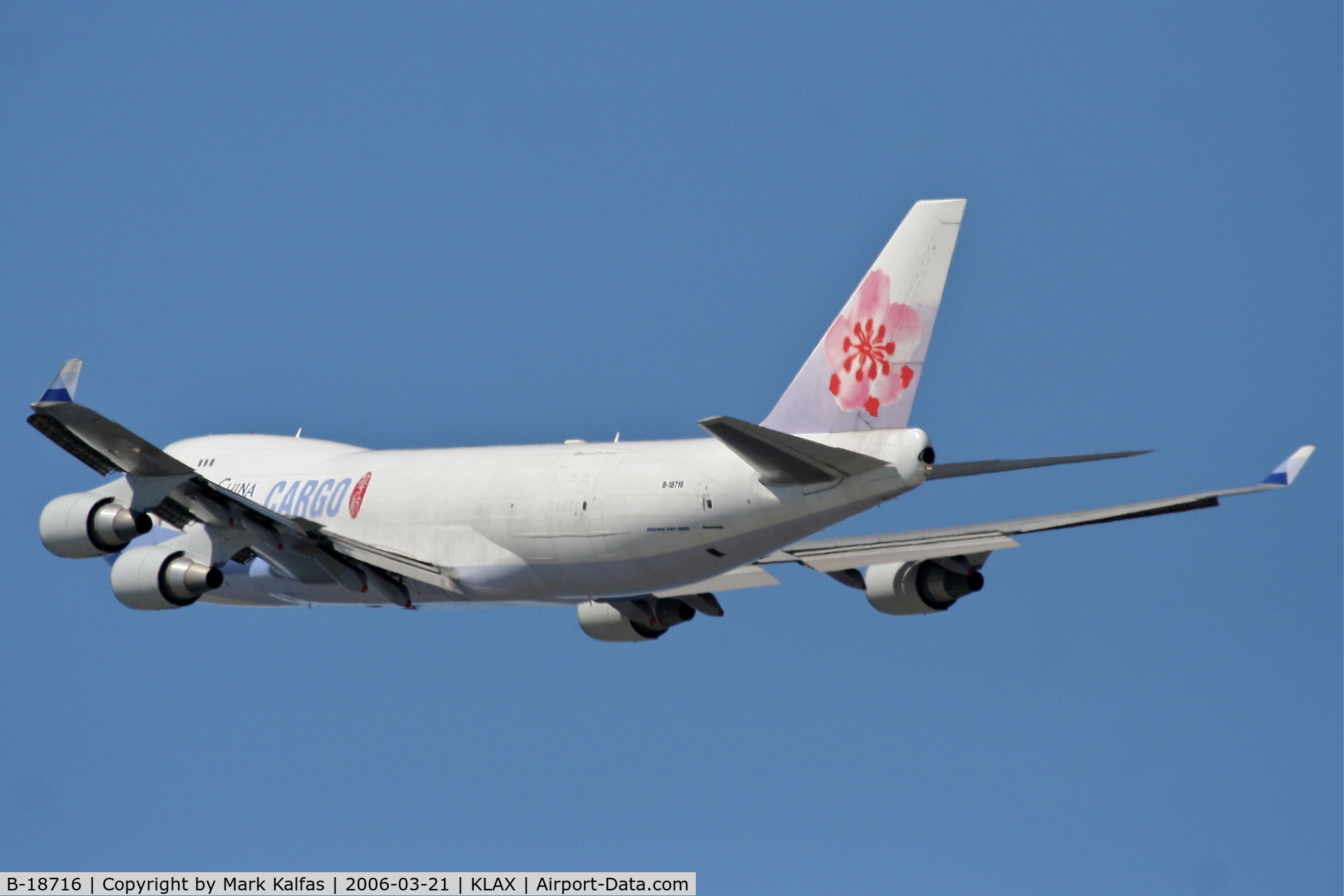 B-18716, 2003 Boeing 747-409F/SCD C/N 33732, Air China Cargo Boeing 747-409F, 25L departure KLAX.
