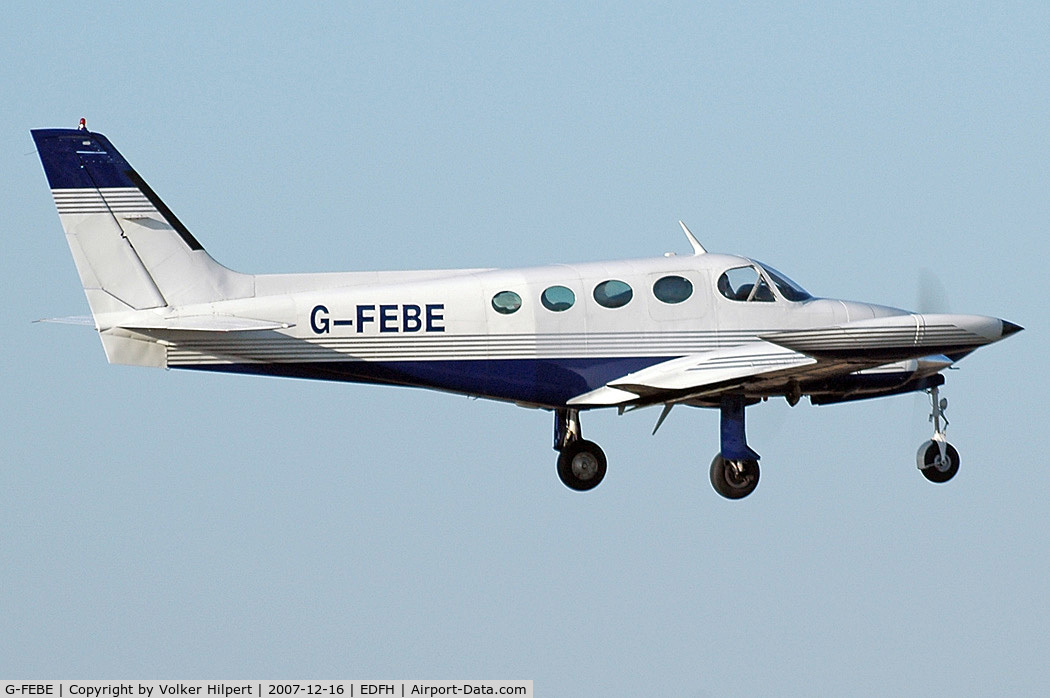 G-FEBE, 1977 Cessna 340A C/N 340A0345, at Hahn