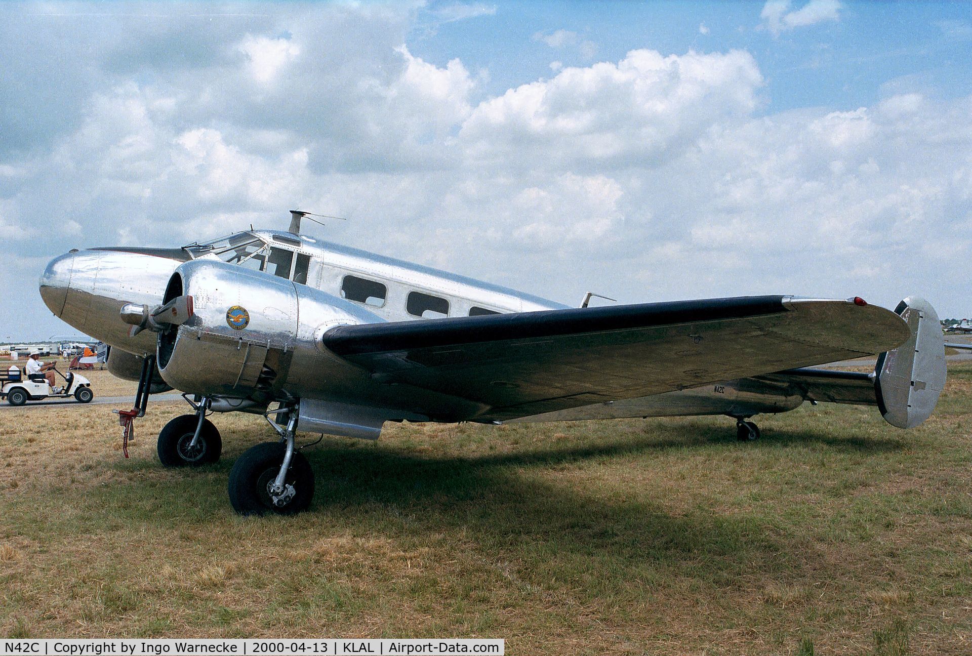 N42C, Beech D18S C/N A-468, Beechcraft D18S Twin Beech at Sun 'n Fun 2000, Lakeland FL