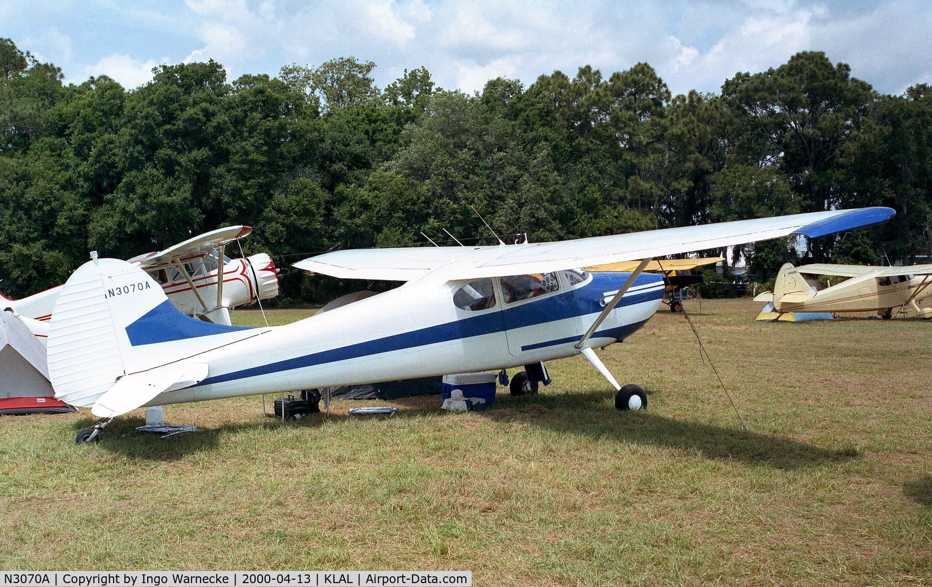 N3070A, 1953 Cessna 170B C/N 25714, Cessna 170B at Sun 'n Fun 2000, Lakeland FL
