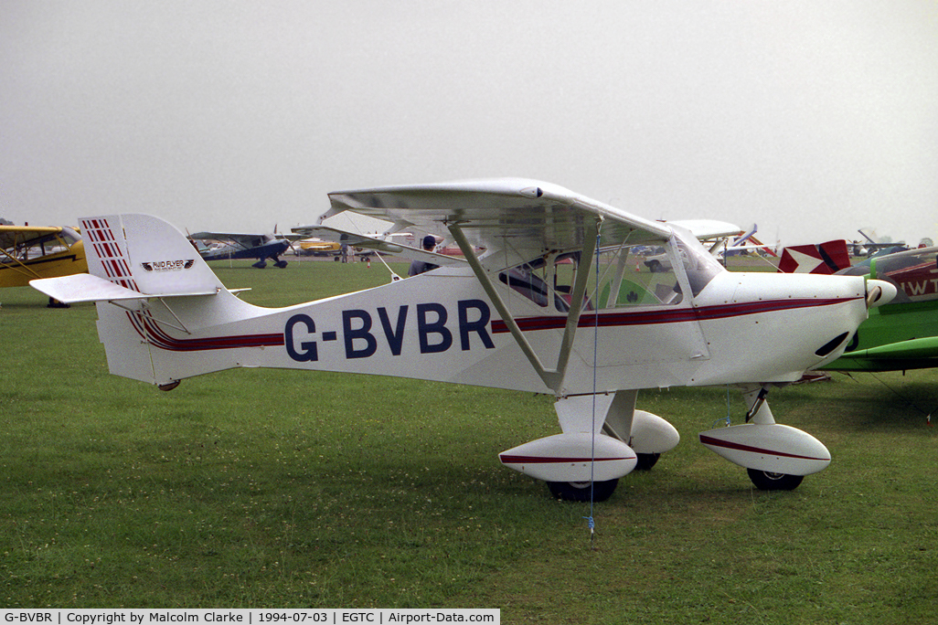 G-BVBR, 1994 Rowley Hr AVID SPEEDWING C/N PFA 189-12085, Light Aero Avid Speedwing at the PFA Rally, Cranfield in 1994.