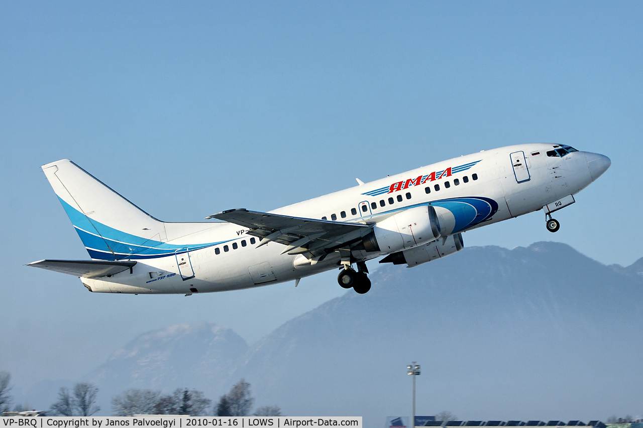 VP-BRQ, 1991 Boeing 737-528 C/N 25230, Yamal Airlines Boeing B737-528 (ex Air France F-GJNE) after take off in LOWS/SZG