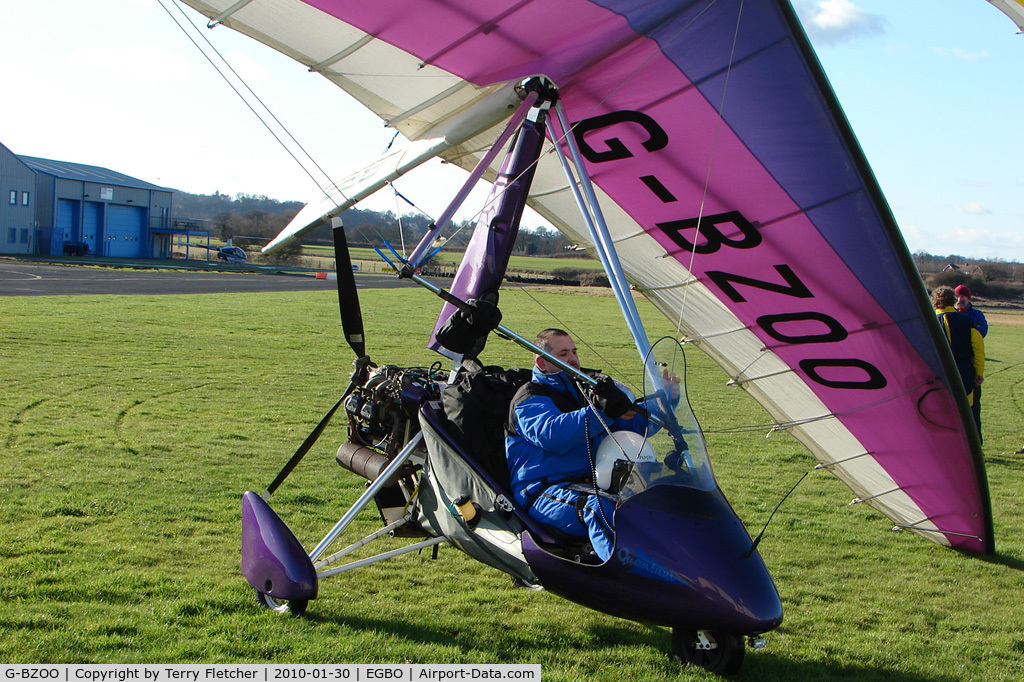 G-BZOO, 2000 Pegasus Quantum 15-912 C/N 7702, Microlight participant in the 2010 BMAA Icicle Fly-in at Wolverhampton