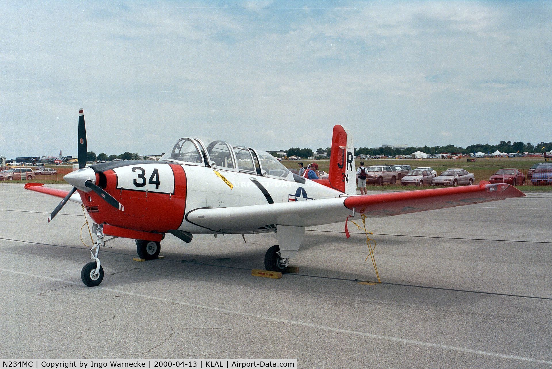 N234MC, 1956 Beech D-45 Mentor C/N BG-411, Beechcraft D-45 (T-34 Mentor) at 2000 Sun 'n Fun, Lakeland FL