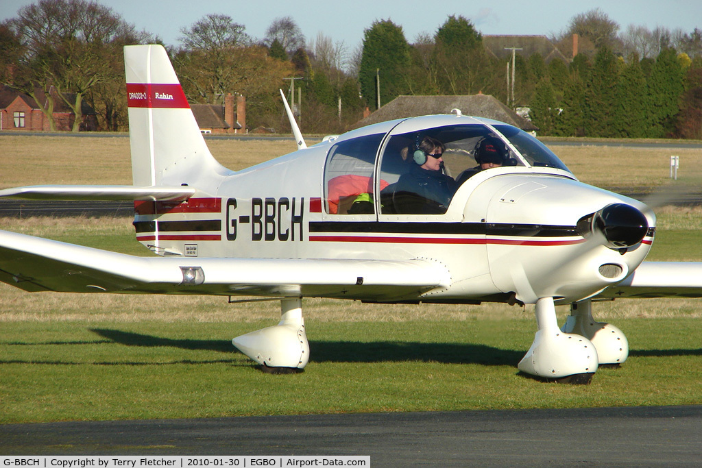 G-BBCH, 1973 Robin DR-400-120 Dauphin 2+2 C/N 850, Part of a busy aviation scene at Wolverhampton (Halfpenny Green) Airport on a crisp winters day