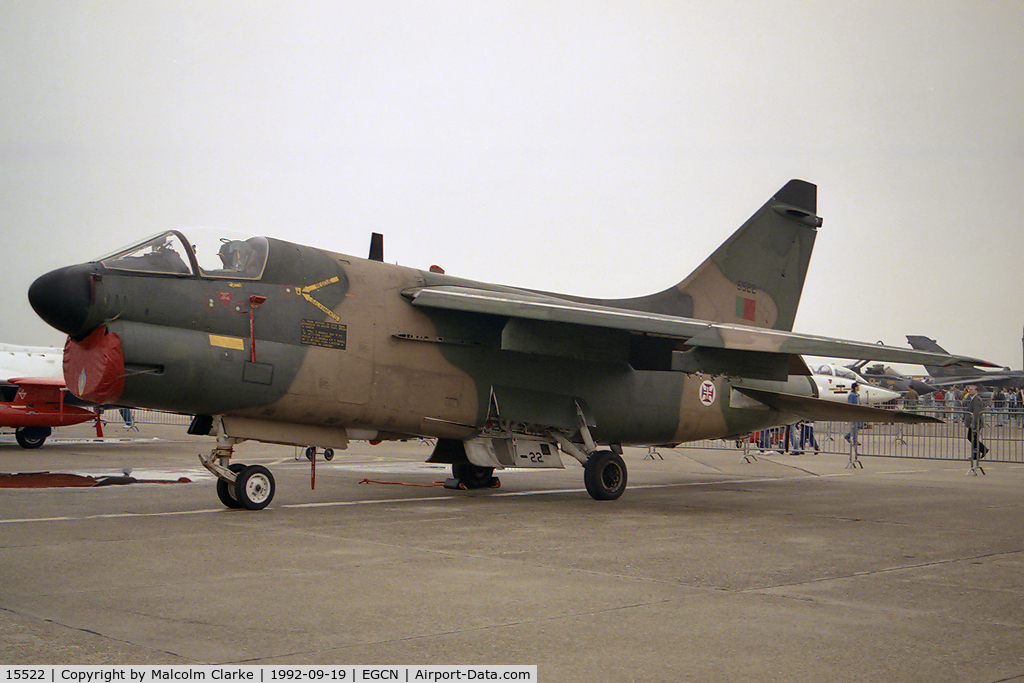 15522, LTV A-7P Corsair II C/N A-064, LTV A-7P Corsair II at RAF Finningley's Air Show in 1992.